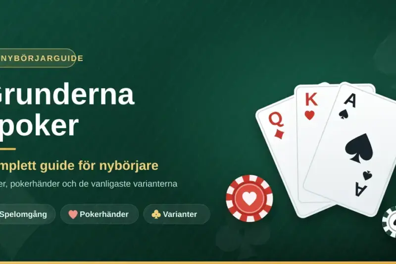 Grunderna i poker – komplett nybörjarguide
