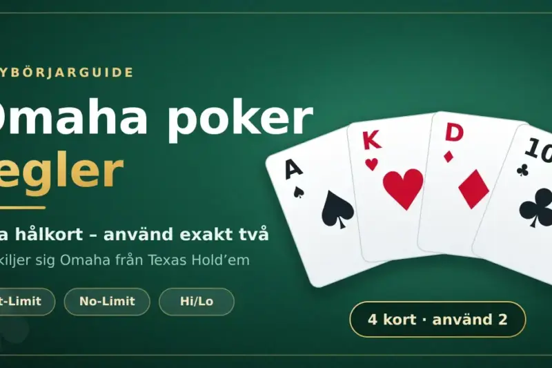 Omaha poker regler
