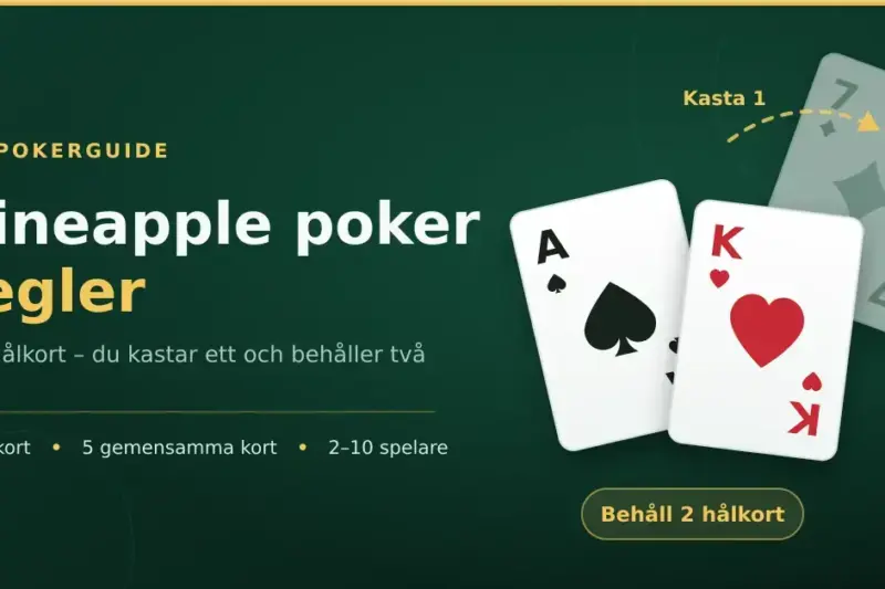 Pineapple poker regler