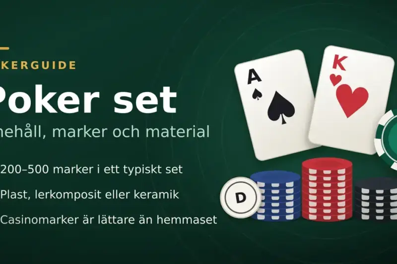 Poker set – innehåll, marker och vad som skiljer dem åt