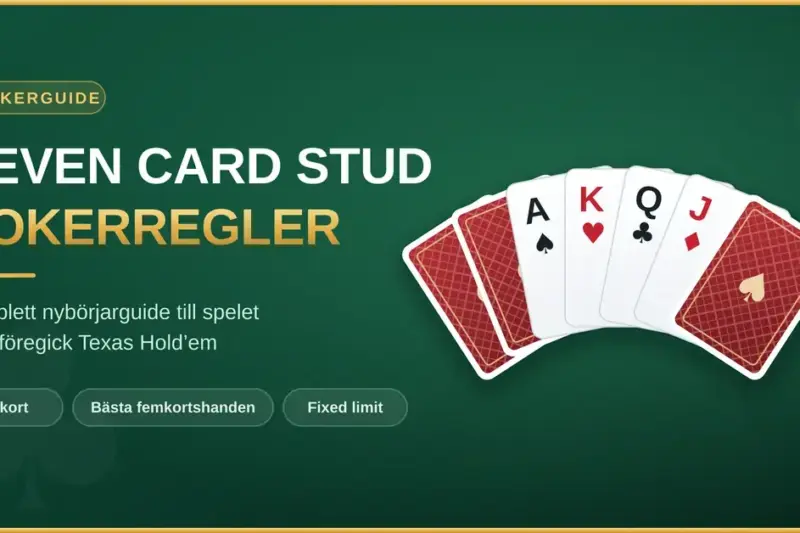 Seven card stud poker regler