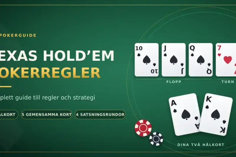 Texas Hold’em poker regler – komplett guide