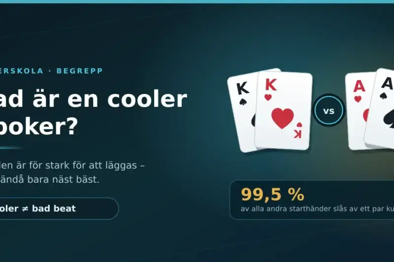 Vad är en cooler i poker? Begreppet och sannolikheterna