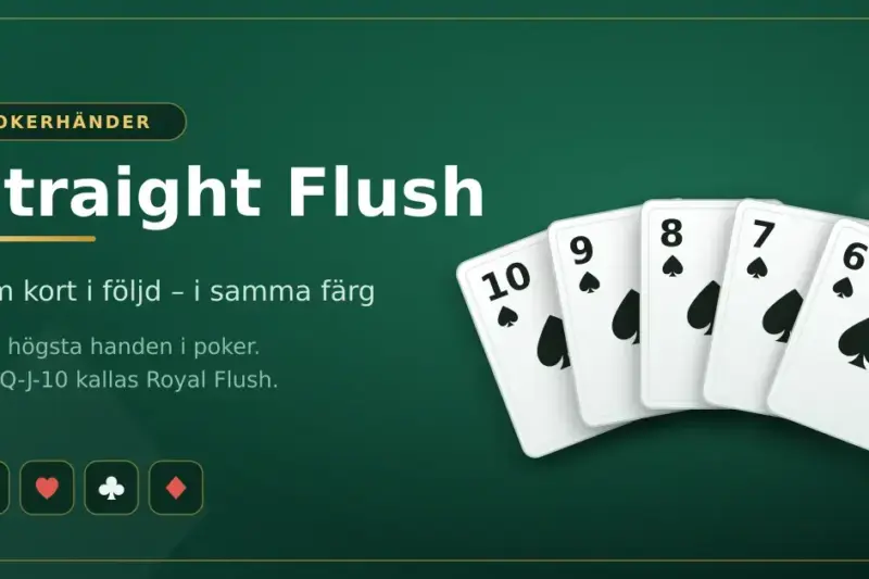 Vad är en Straight Flush i Poker?