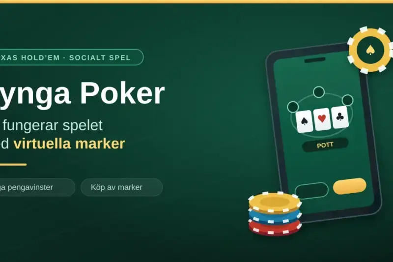 Zynga Poker – så fungerar spelet med virtuella marker